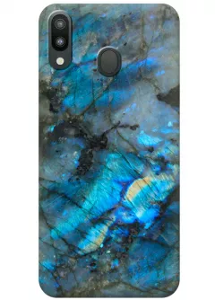 Чехол для Galaxy M20 - Синий мрамор