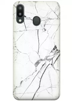 Чехол для Galaxy M20 - White marble
