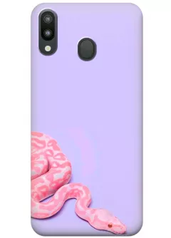 Чехол для Galaxy M20 - Розовая змея