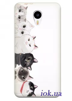 Чехол для Meizu M3 Note - Любопытные коты