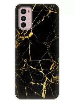 Необыкновыенный чехол для телефона Motorola G42 - Золотой мрамор