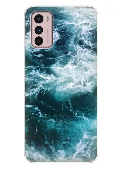 Чехол для Motorola G42 с завораживающим неспокойным морем