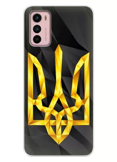 Чехол на Motorola G42 с геометрическим гербом Украины