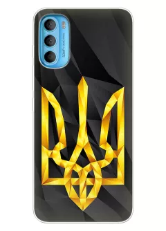 Чехол на Motorola G71 с геометрическим гербом Украины