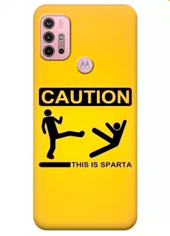 Motorola G10 силиконовый чехол с картинкой - This is Sparta