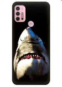 Motorola G10 силиконовый чехол с картинкой - Акула