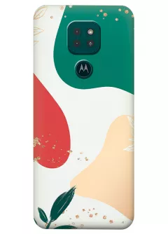 Motorola G9 Play силиконовый чехол с картинкой - Золотая пыль