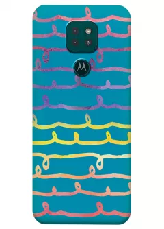 Motorola G9 Play силиконовый чехол с картинкой - Веревки