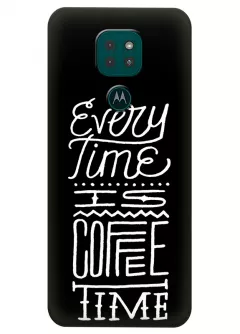 Motorola G9 Play силиконовый чехол с картинкой - Coffee time
