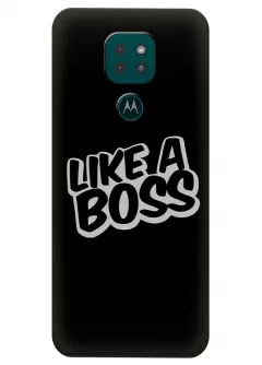Motorola G9 Play силиконовый чехол с картинкой - Like a boss