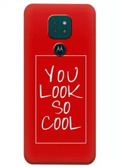 Motorola G9 Play силиконовый чехол с картинкой - You look so cool