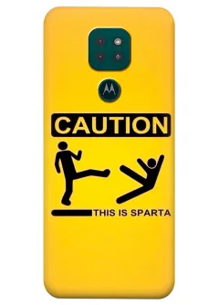 Motorola G9 Play силиконовый чехол с картинкой - This is Sparta