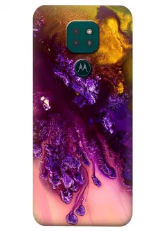 Motorola G9 Play силиконовый чехол с картинкой - Эксклюзивный опал