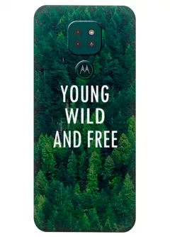Motorola G9 Play силиконовый чехол с картинкой - Молодой и свободный