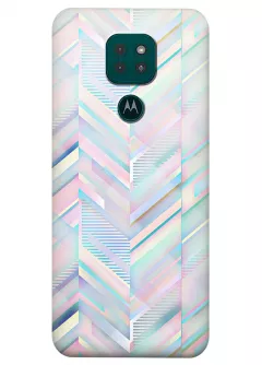 Motorola G9 Play силиконовый чехол с картинкой - Нежный узор
