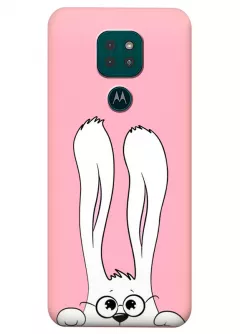Motorola G9 Play силиконовый чехол с картинкой - Кролик