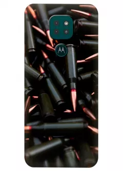 Motorola G9 Play силиконовый чехол с картинкой - Патроны