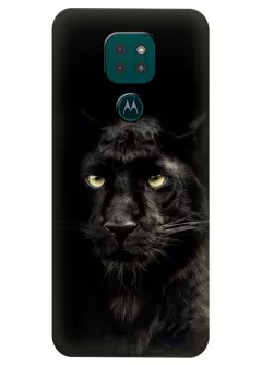 Motorola G9 Play силиконовый чехол с картинкой - Пантера
