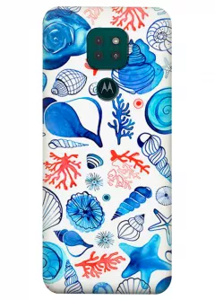 Motorola G9 Play силиконовый чехол с картинкой - На дне моря