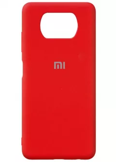 Чехол Silicone Cover Full Protective (AA) для Xiaomi Poco X3 NFC / Poco X3 Pro, Красный / Red