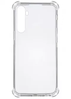 TPU чехол GETMAN Ease logo усиленные углы для Realme 6, Бесцветный (прозрачный)