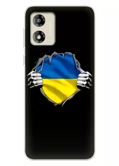 Чехол на Motorola E13 для сильного духом народа Украины