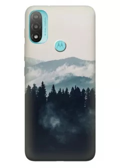 Motorola E20 силиконовый чехол с картинкой - Карпаты