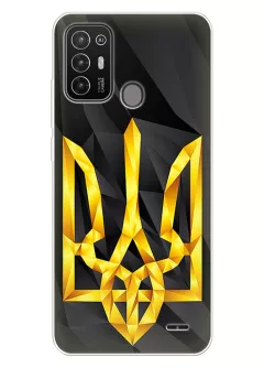 Чехол на Motorola Edge 20 Lite с геометрическим гербом Украины