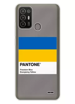 Чехол для Motorola Edge 20 Lite с пантоном Украины - Pantone Ukraine