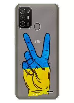 Прозрачный силиконовый чехол на Motorola Edge 20 Lite - Мир Украине / Ukraine Peace