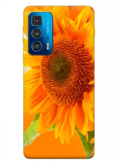 Motorola Edge 20 Pro силиконовый чехол с картинкой - Цветок солнца
