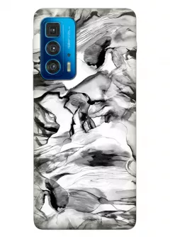 Motorola Edge 20 Pro силиконовый чехол с картинкой - Серый опал