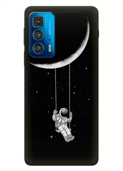 Motorola Edge 20 Pro силиконовый чехол с картинкой - Качеля на луне