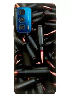 Motorola Edge 20 Pro силиконовый чехол с картинкой - Патроны