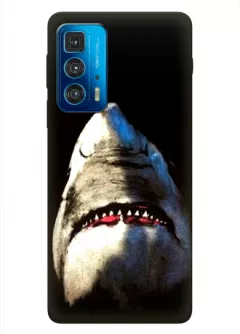 Motorola Edge 20 Pro силиконовый чехол с картинкой - Акула