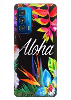 Чехол для Motorola Edge 20 Pro с картинкой - Aloha Flowers
