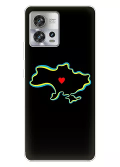 Чехол на Motorola Edge 30 Fusion для патриотов Украины - Love Ukraine