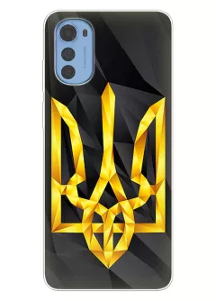 Чехол на Motorola E32 / E32s с геометрическим гербом Украины