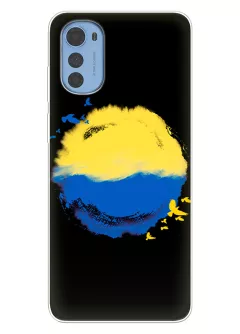 Чехол для Motorola E32 / E32s с теплой картинкой - Любовь к Украине