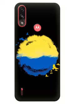 Чехол для Motorola E7 Power с теплой картинкой - Любовь к Украине