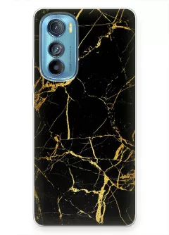 Необыкновыенный чехол для телефона Motorola Edge 30 - Золотой мрамор