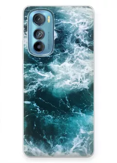 Чехол для Motorola Edge 30 с завораживающим неспокойным морем