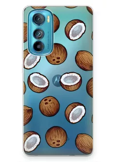 Чехол силиконовый для Motorola Edge 30 с рисунком кокосов