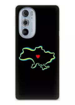 Чехол на Motorola Edge 30 Pro для патриотов Украины - Love Ukraine