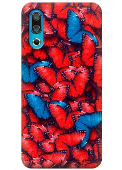 Чехол для Meizu 16s - Красные бабочки