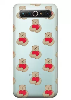 Чехол для Meizu 17 Pro - Влюбленные медведи