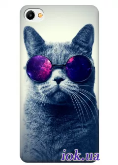 Чехол для Meizu M3x - Кот в очках