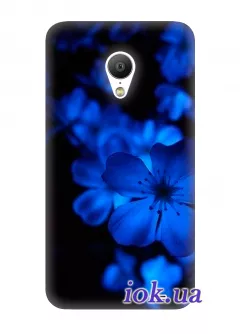 Чехол для Meizu MX3 - Синие цветы