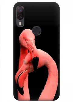 Чехол для Meizu M9 Note - Пара фламинго