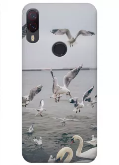 Чехол для Meizu M9 Note - Морские птицы